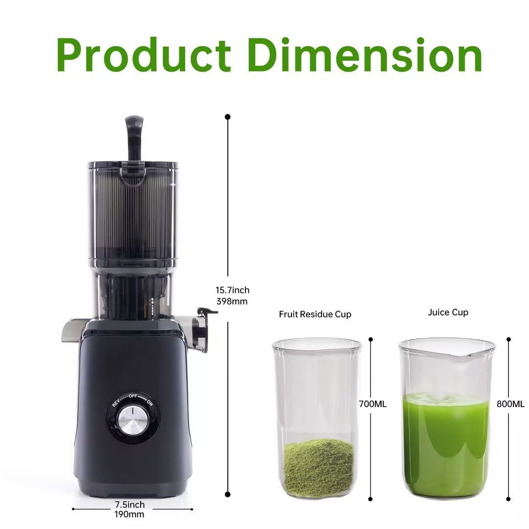 Cold Press Juicer for Whole Fruits and Vegetables