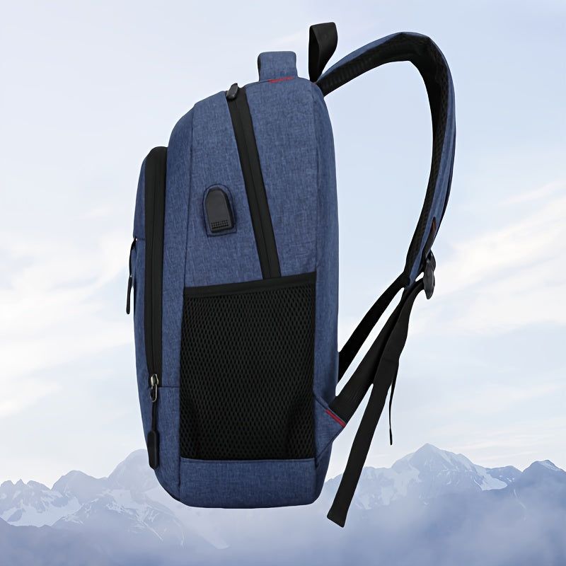 Nylon Laptop Backpack Large Capacity With Tablet Compartment