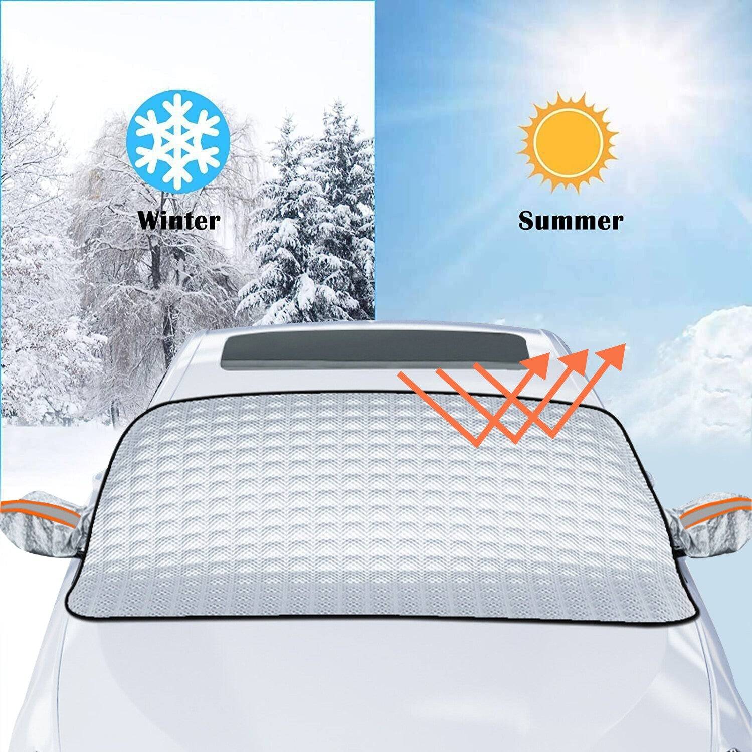 Car Windshield Cover for Snow Ice and Sun