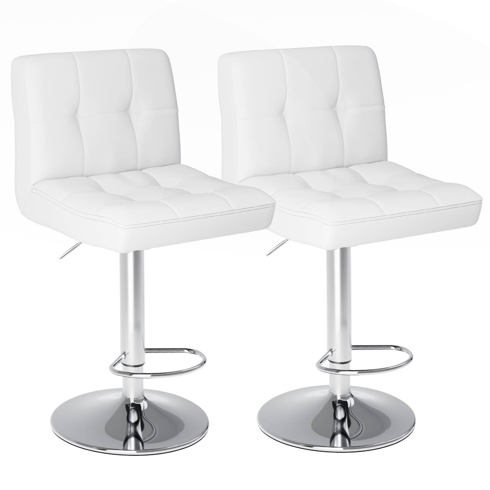 Adjustable Bar Stools with Backrest 2 Pack