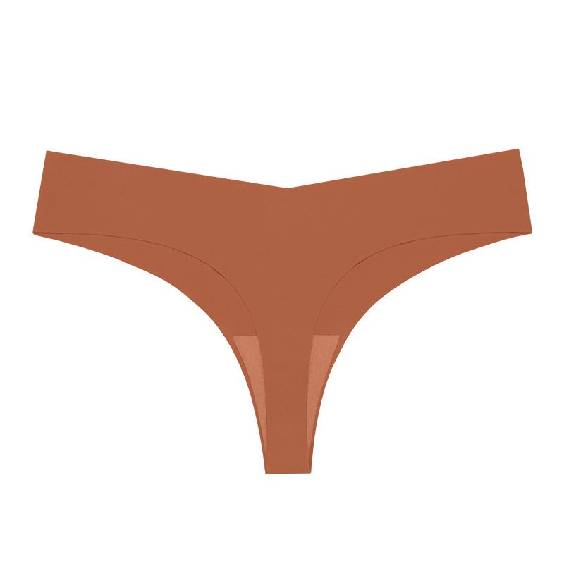 Women’s Seamless Sport Thong Low Waist T-Shape Underwear Breathable Stretch Fitness Panties