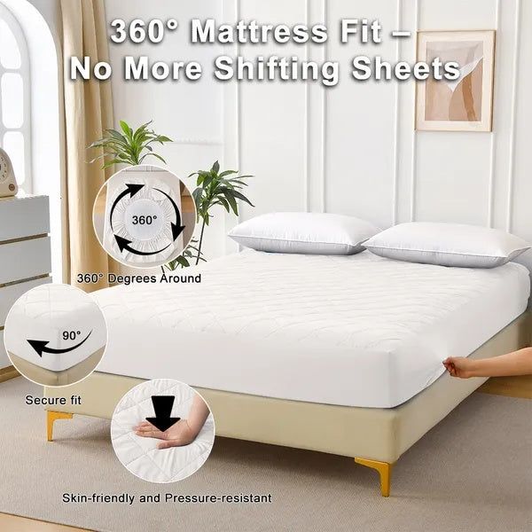 Diamond Grid Waterproof Mattress Protector Soft Cover