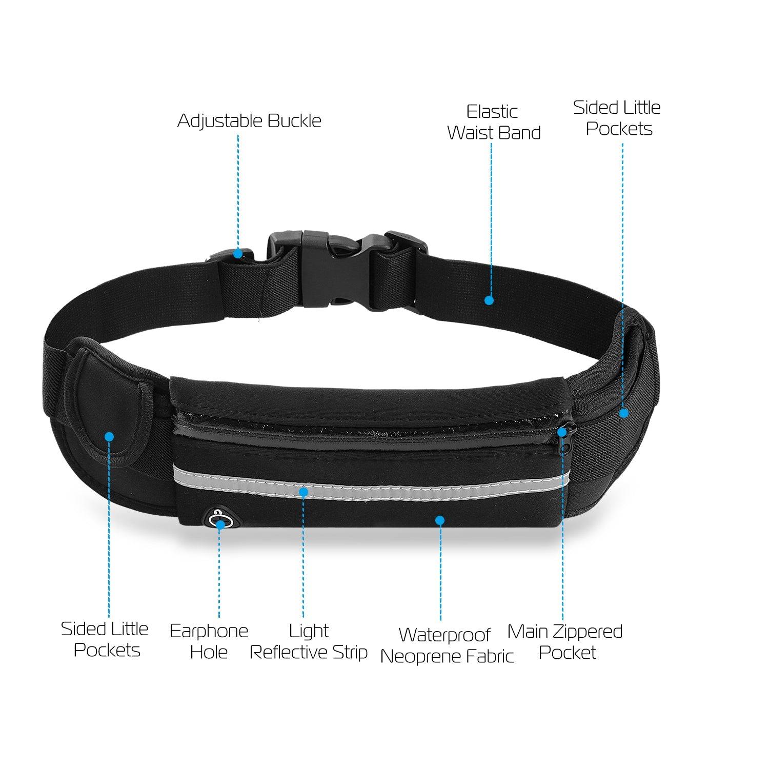 Waterproof Running Belt Adjustable Fit