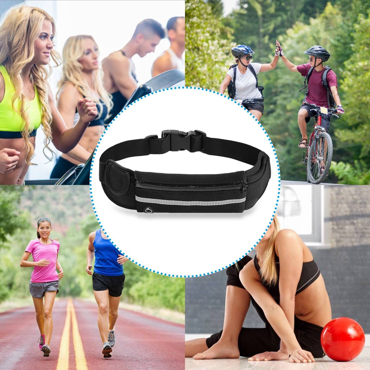 Waterproof Running Belt Adjustable Fit