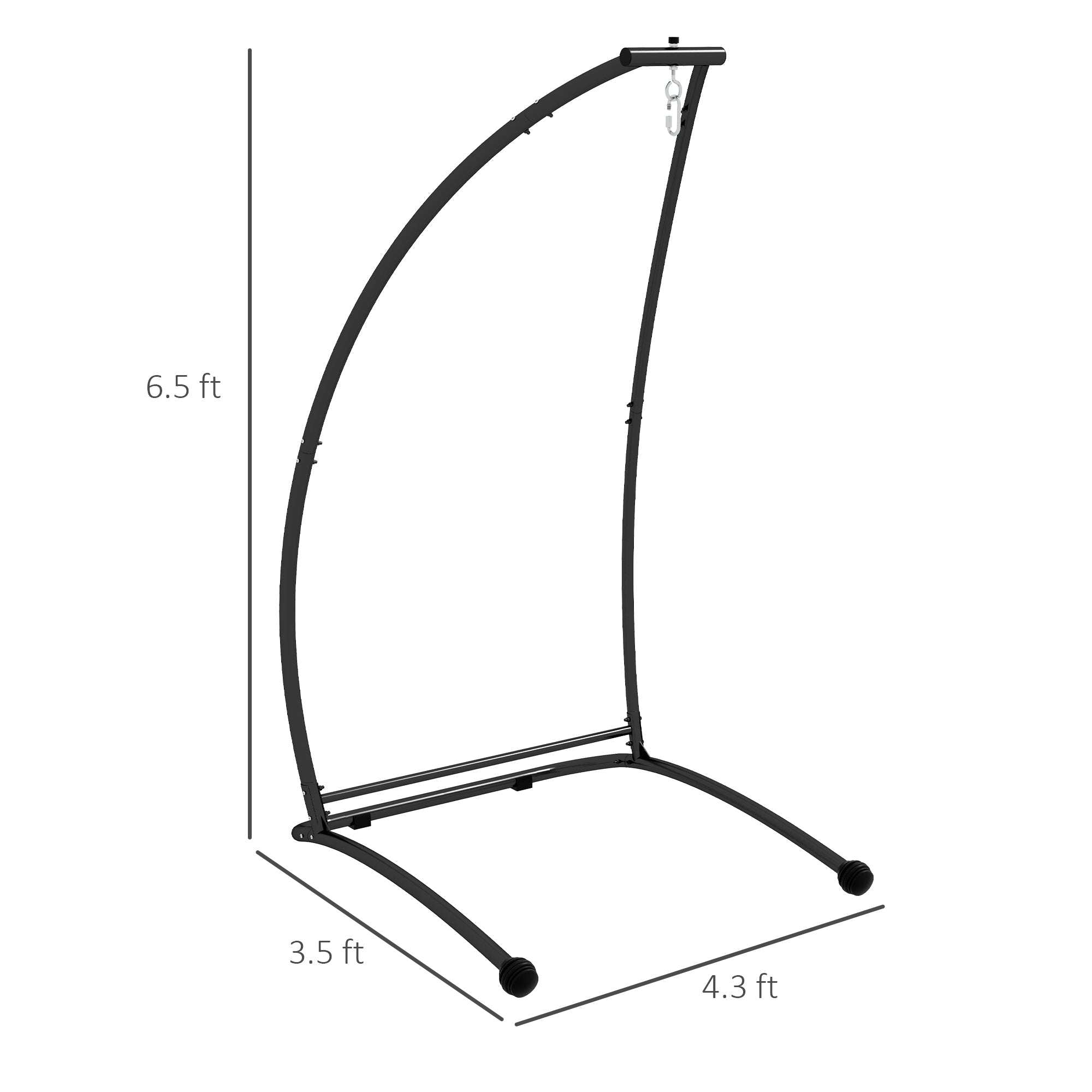 Metal Hammock Chair Stand for Indoor and Outdoor Use