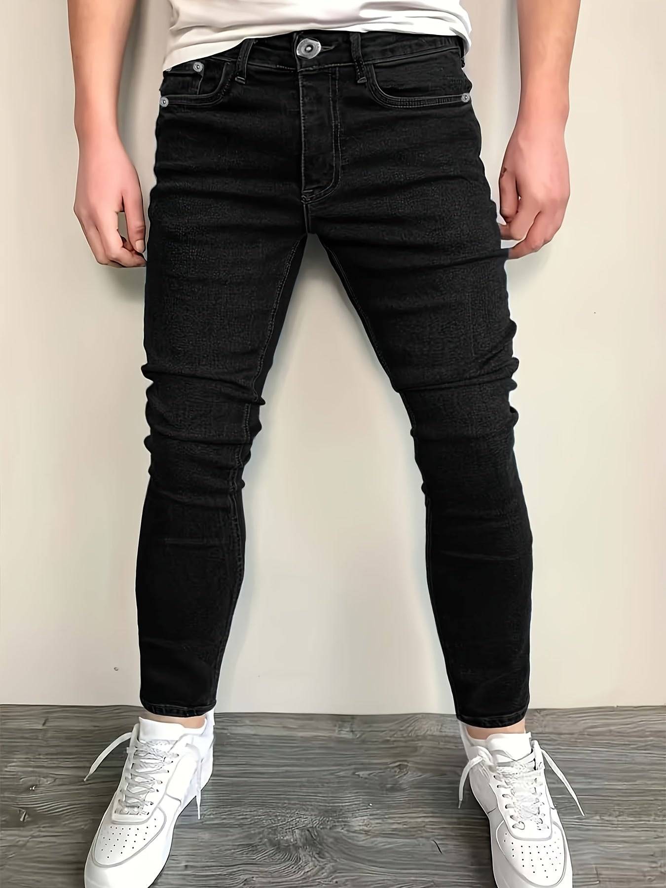 3-Pack Men’s Slim Fit Jeans – Stretch Denim Pants, Classic & Versatile Style for All-Season Casual Wear
