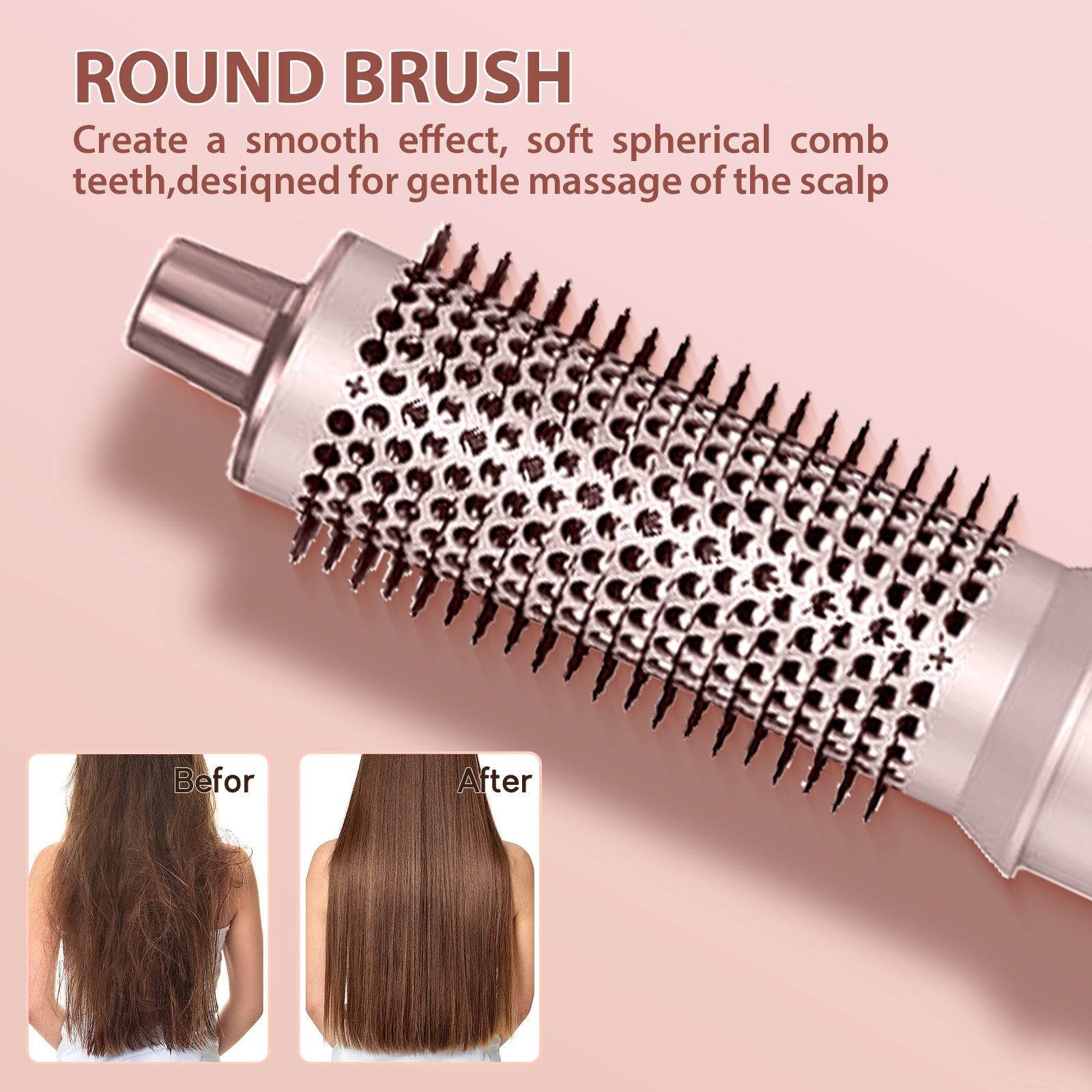 5-in-1 Hair Styler Brush for Women Blowdry, Curl & Straighten with Heat & Ionic Technology