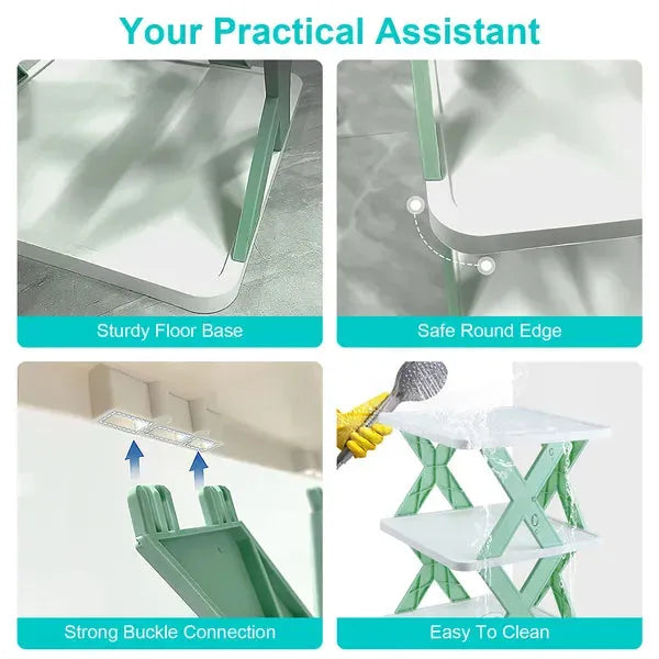 Shoe Rack 9 Tier Narrow Vertical Free Standing Organizer