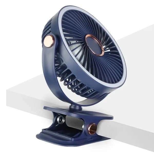 Portable Fan Clip On 5 Speeds with LED Light
