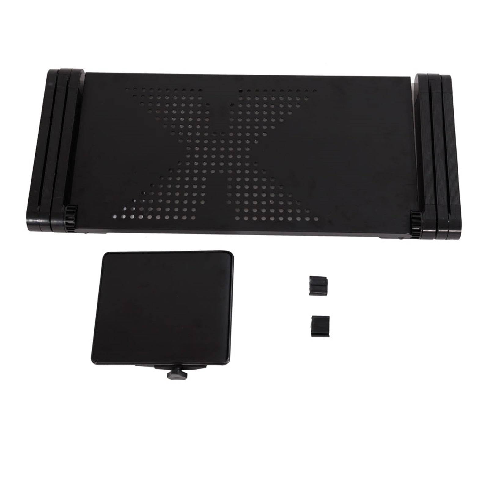 Adjustable Aluminum Laptop Stand for Desk with Mouse Plate