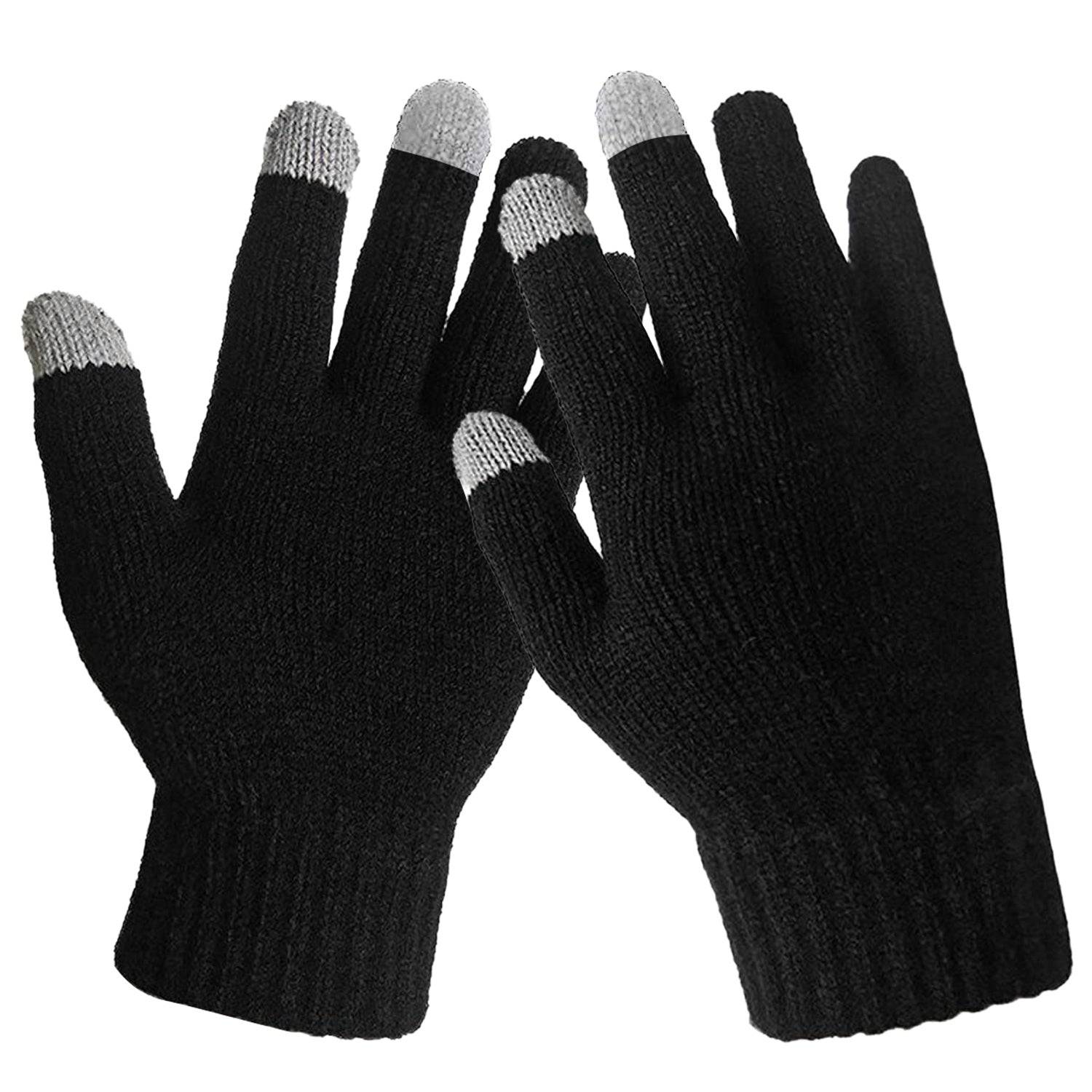 Unisex Touch Screen Gloves Warm Winter Knitted Design