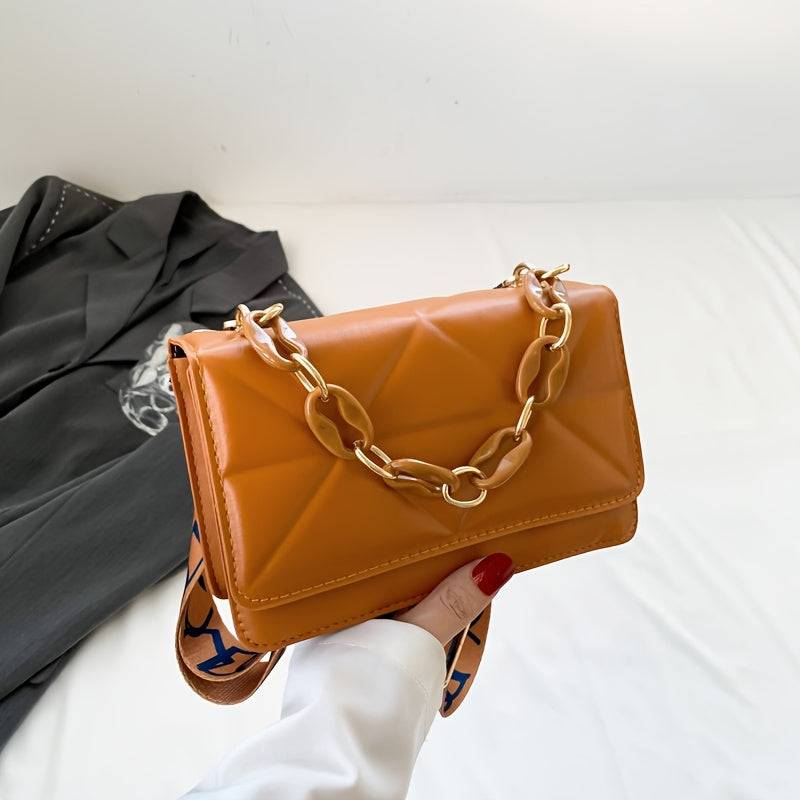 Casual Crossbody Shoulder Bag for Women Wide Strap Design Lightweight Everyday Purse