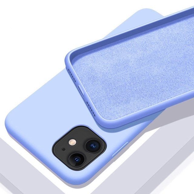 Shockproof Solid Color Resin Phone Case for iPhone 7–16 Pro, Full Coverage