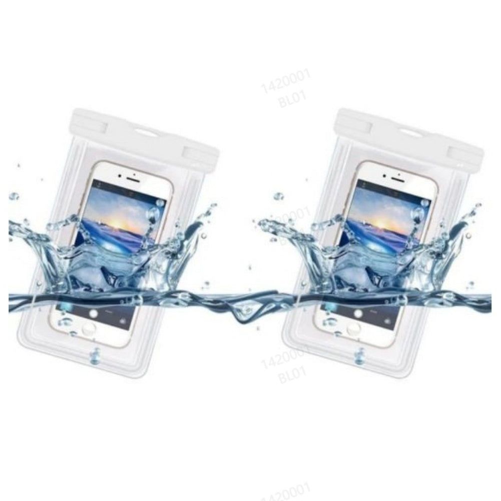 Waterproof Phone Pouch 2 Pack with IPX8 Touchscreen Bag