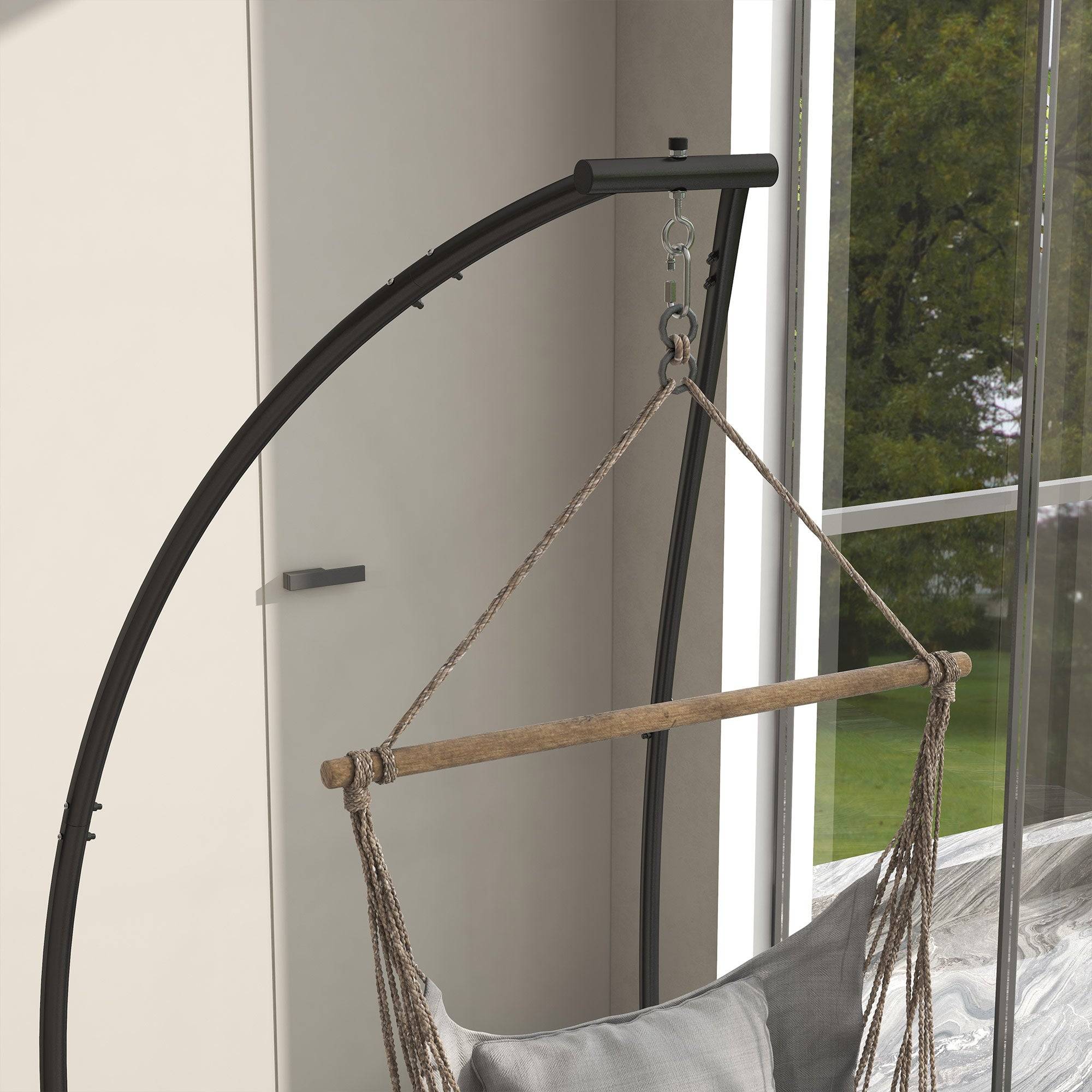 Metal Hammock Chair Stand for Indoor and Outdoor Use