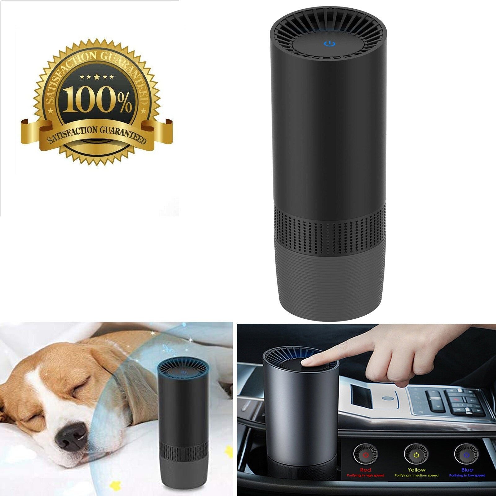Air Purifier Portable MS6 H13 HEPA Ionizer for Car and Home