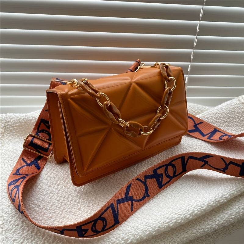Casual Crossbody Shoulder Bag for Women Wide Strap Design Lightweight Everyday Purse