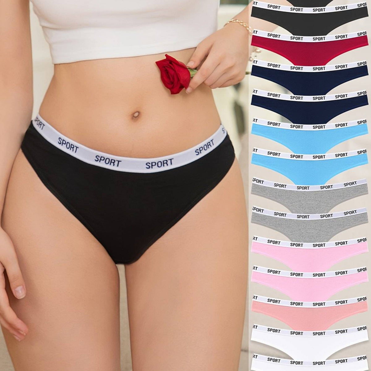 15pcs Women’s Thong Underwear Set – Comfortable, Breathable & Elastic Panties for Daily Wear and Commuting