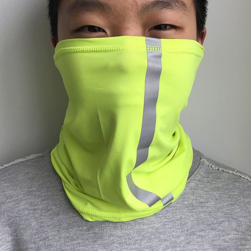 Reflective Sports Scarf Polyester Spandex Lightweight Breathable Magic Headwear for Summer Sun Protection