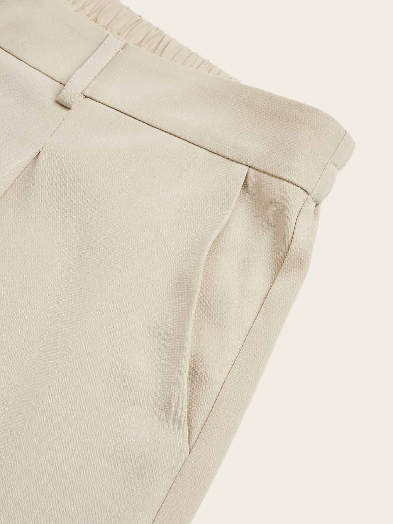 Womens Plus Size High Waist Straight Leg Pants Elegant Fit