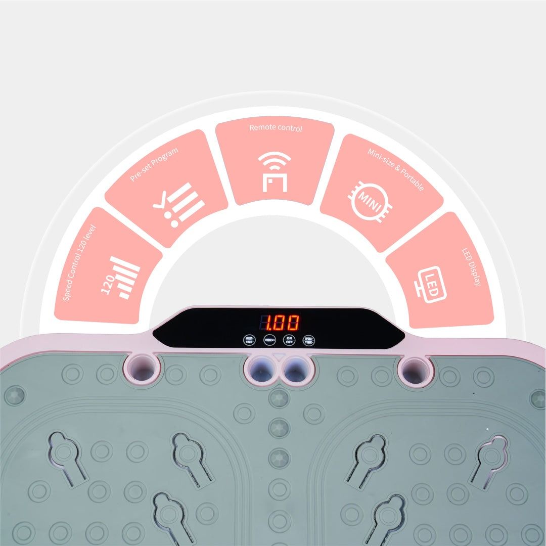 Vibration Plate Fitness Platform With Handles