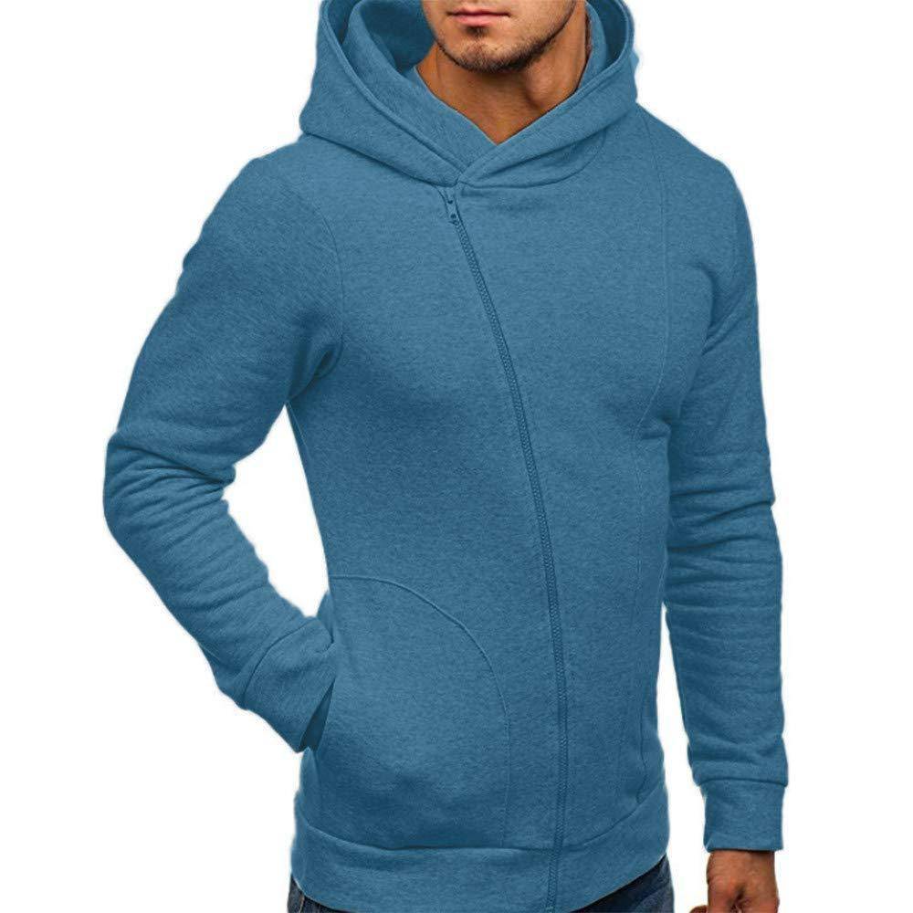 Men’s Zip-Up Hooded Sweatshirt, Cotton Cardigan Style, Casual Fit, Multiple Colors