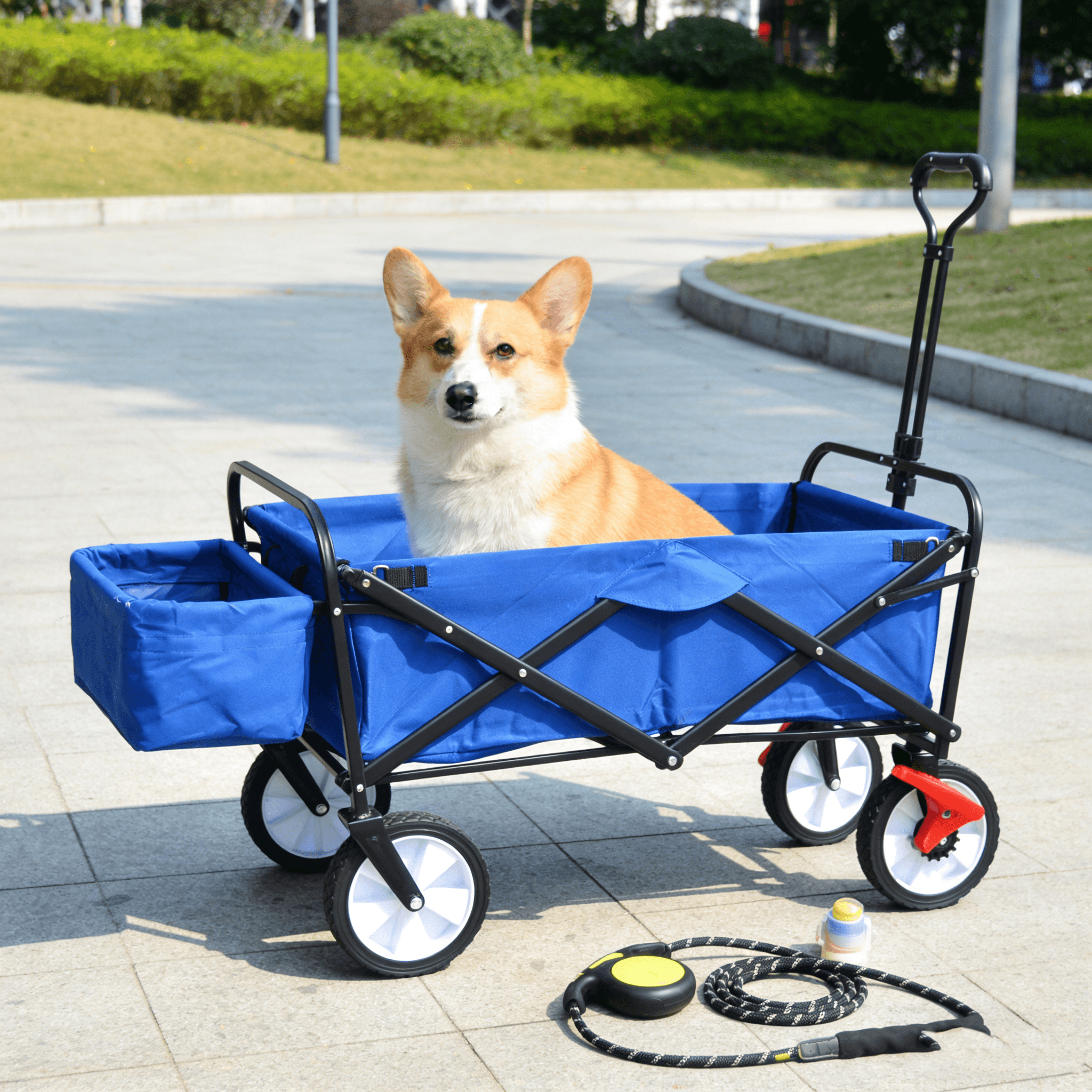 Foldable Garden Beach Folding Utility Cart Wagon