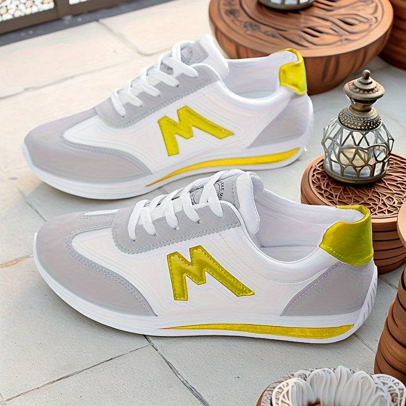 Women’s Sports Shoes – Lightweight Lace-Up Walking & Running Sneakers with Breathable Lining
