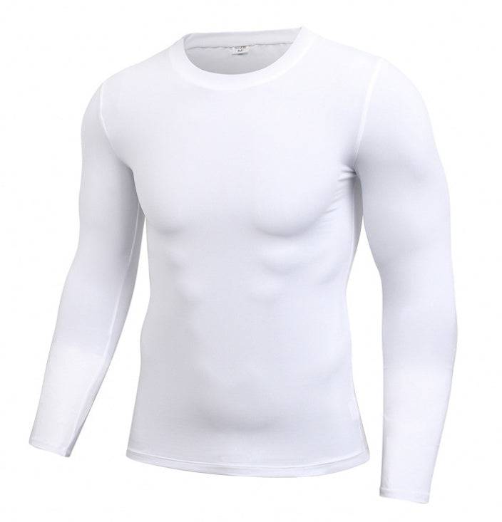 Mens Long Sleeve Compression Shirt Quick Dry Athletic Fit