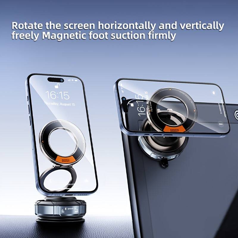 360° Rotatable Magnetic Car Phone Holder Adjustable Mount for iPhone 16–11 Pro Max, Android Phones & Tablets, Fits Car, Gym & Mirrors