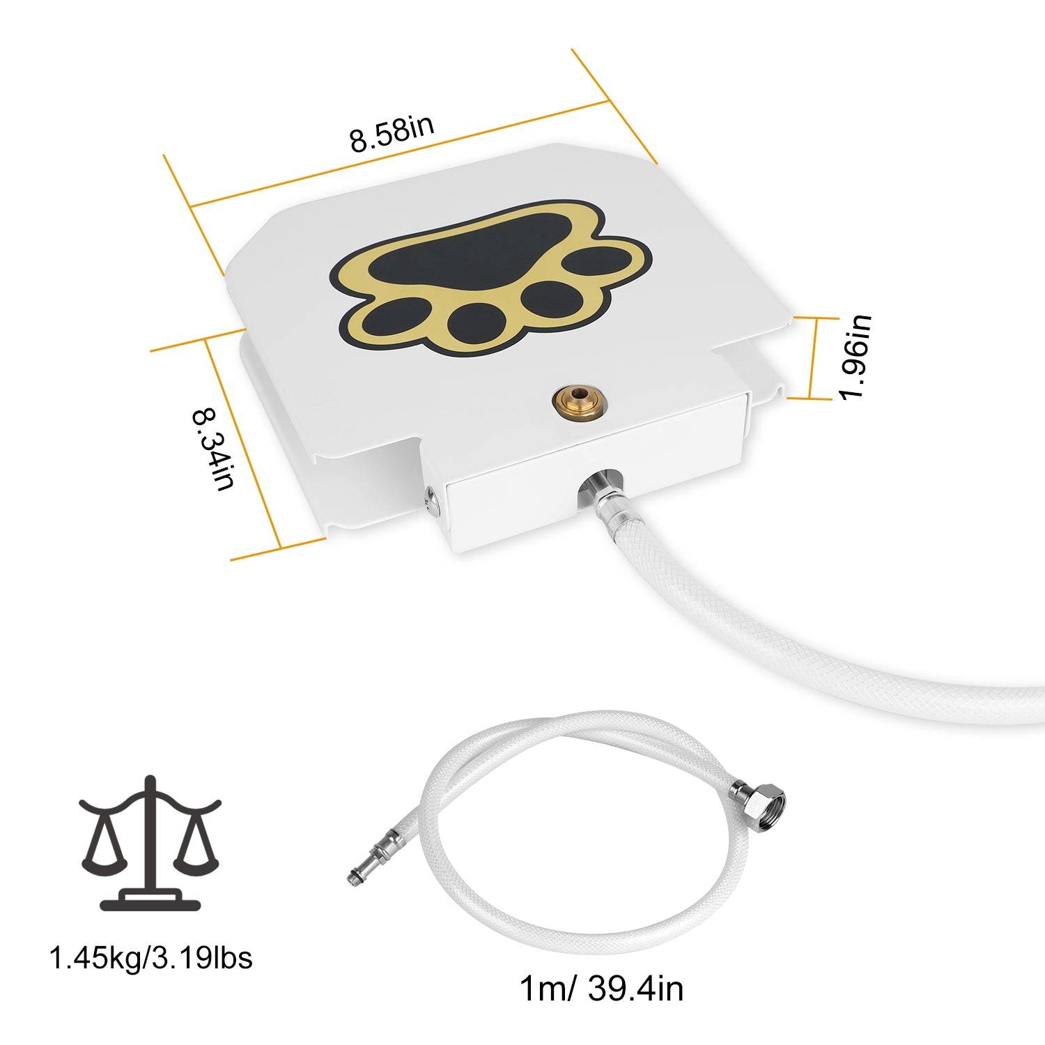 Dog Water Fountain Outdoor Step On Pedal Fresh Flow System