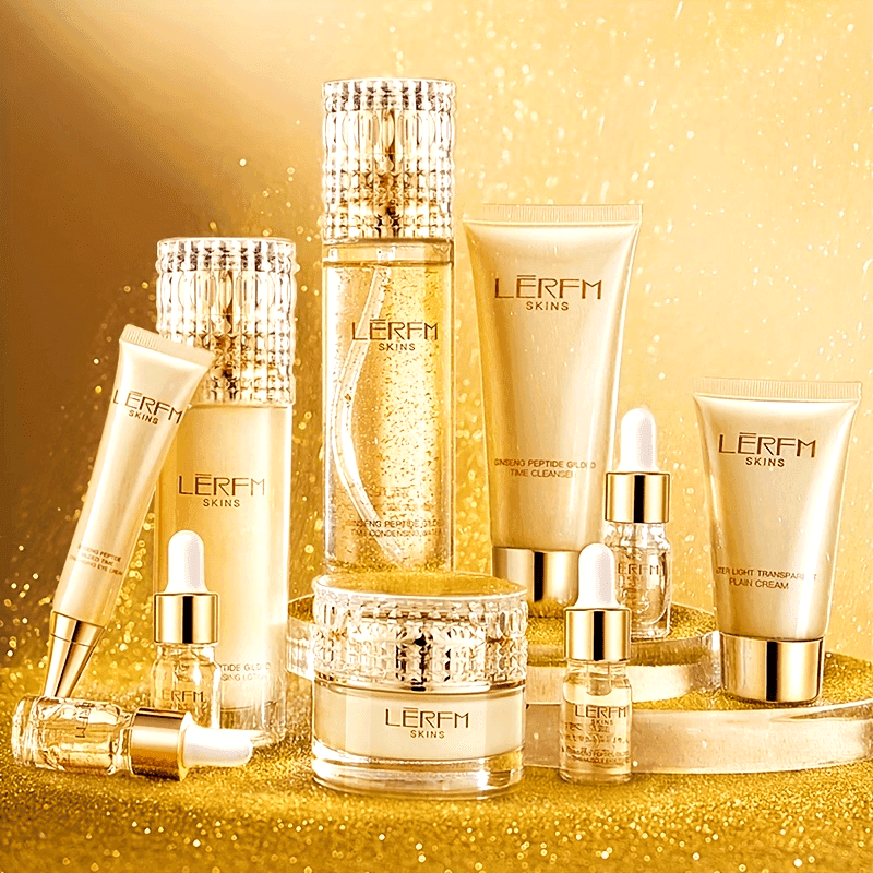 Ginseng Peptide Skincare Set – Anti-Aging Gift Box with Sodium Hyaluronate | Deep Hydration, Gentle on Skin, Ideal for All Types