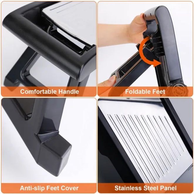 Stainless Steel Mandoline Slicer with Adjustable Thickness