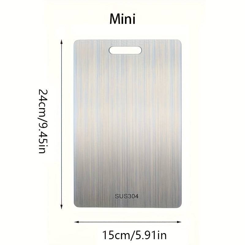 Premium Double-Sided Stainless Steel Cutting Board Food Grade Material for Kitchen & Dining Use