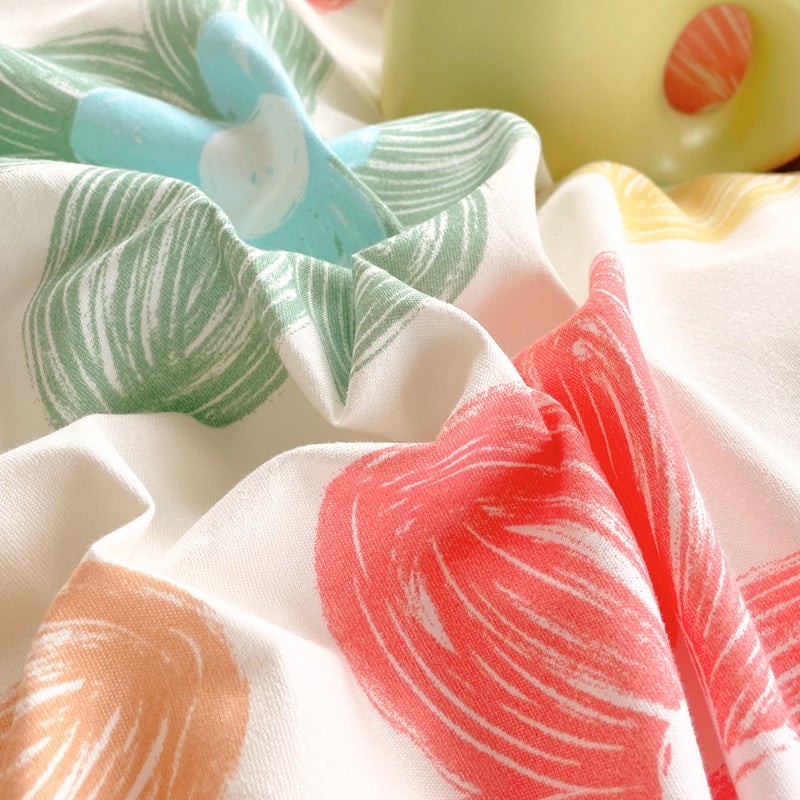 Spring Floral Bedding Set Duvet Cover 3 Piece With Shams