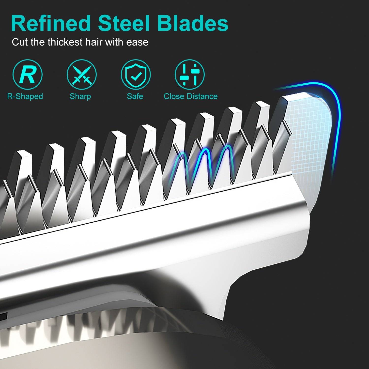 Electric Beard Trimmer Kit 5 In 1 Cordless Waterproof