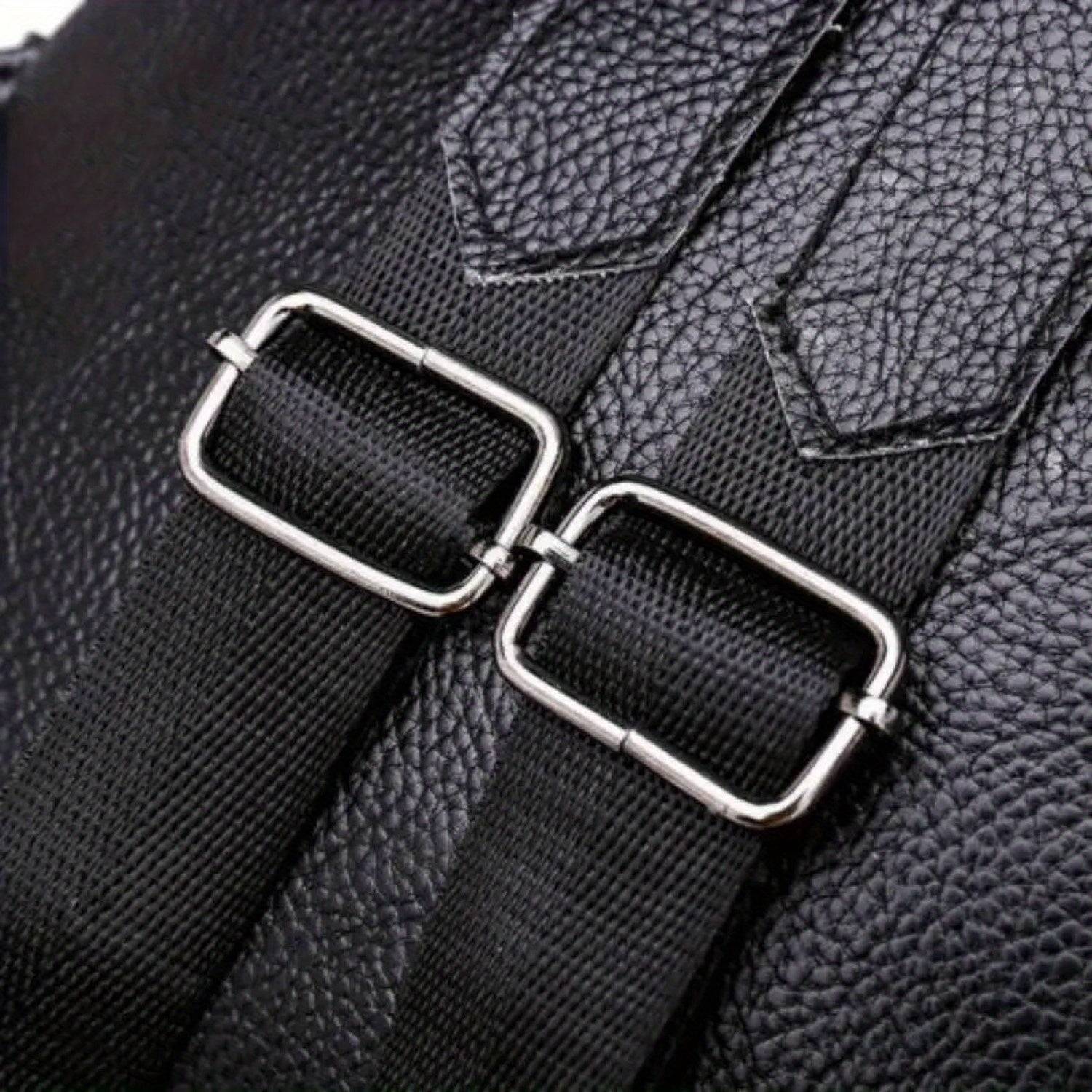Solid Color Backpack with Double Straps Large Capacity, Zipper Closure & Cute Bear Pendant for Travel, School & Daily Use