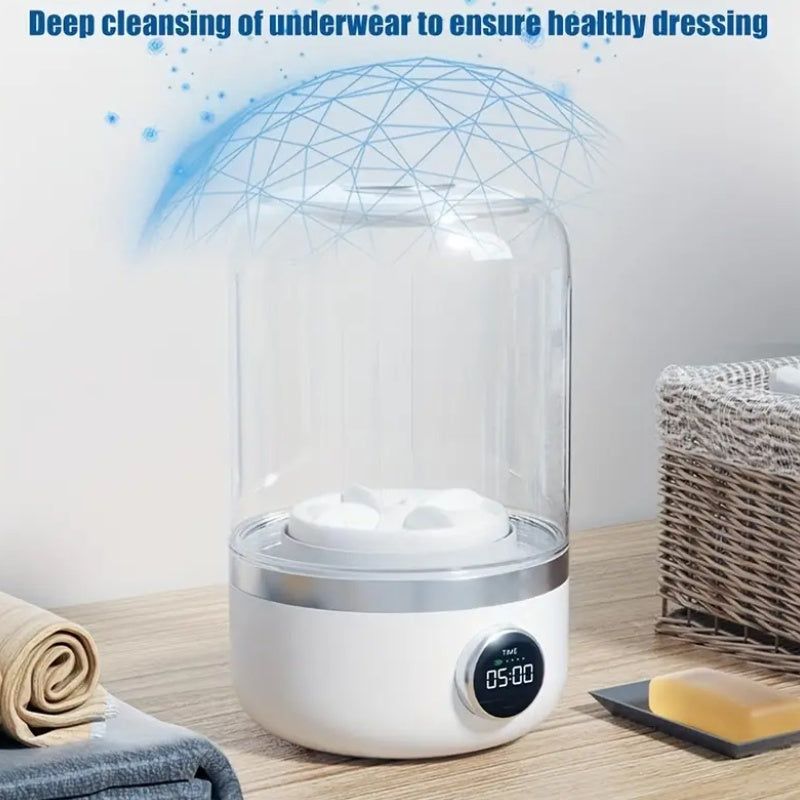 Portable Washing Machine Mini USB Rechargeable 1.2L
