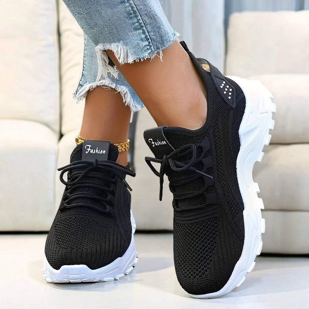 Women’s Slip-On Casual Sports Shoes Breathable, Non-Slip, Cushioned Design for Running, Travel & Daily Wear
