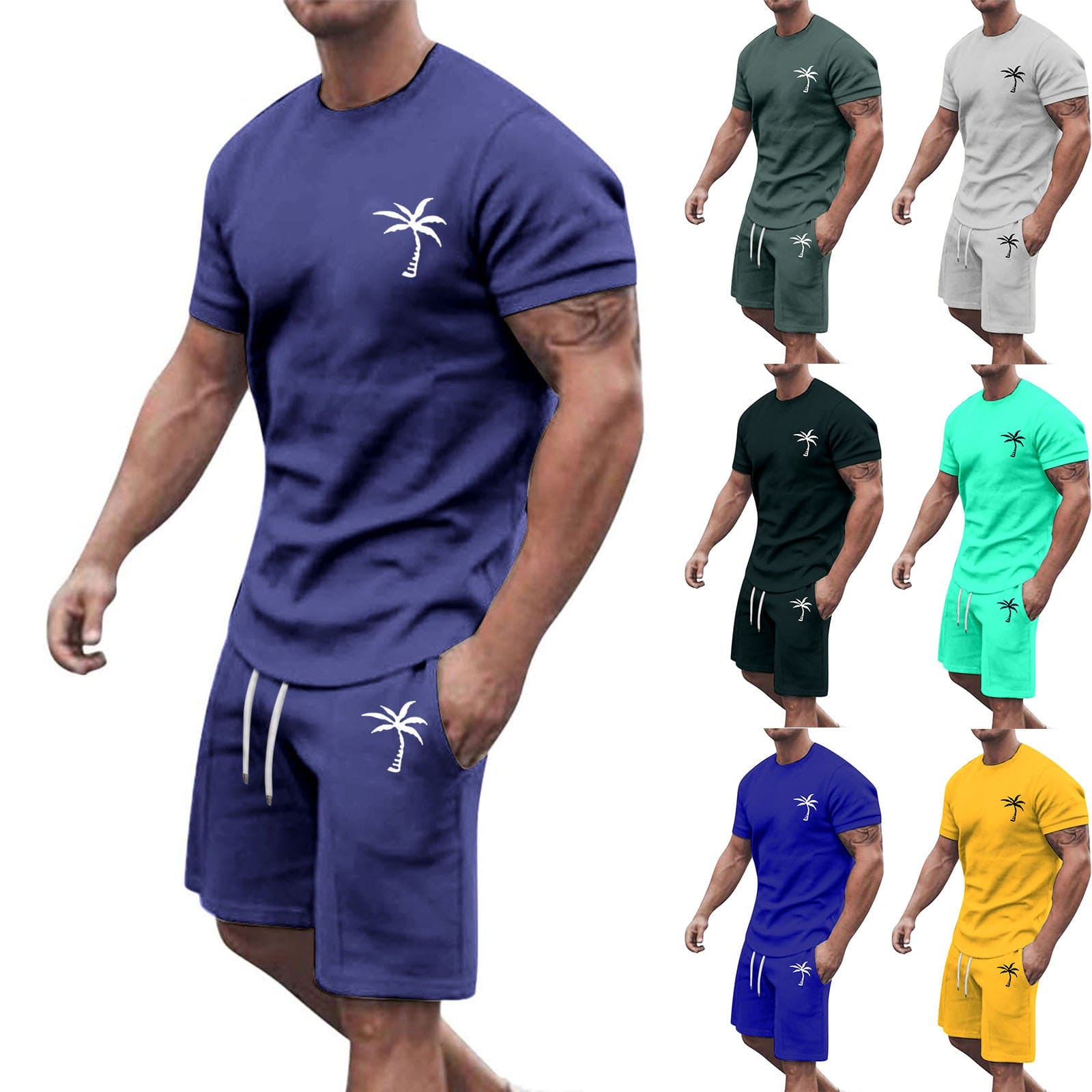 Short-sleeved Shorts Sports And Leisure Suit - PMMNAPOLES