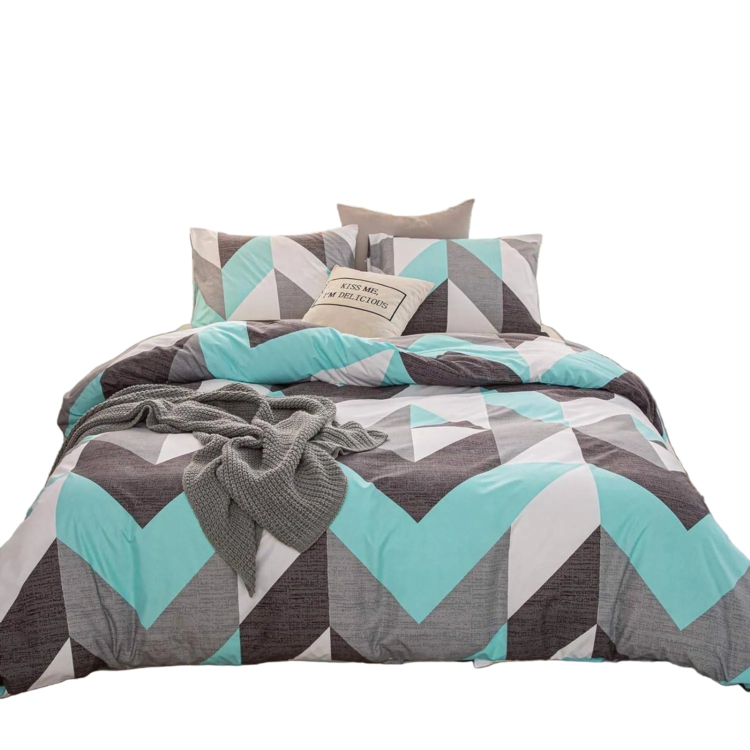 Queen Bed Comforter Set Soft All Season Bedding