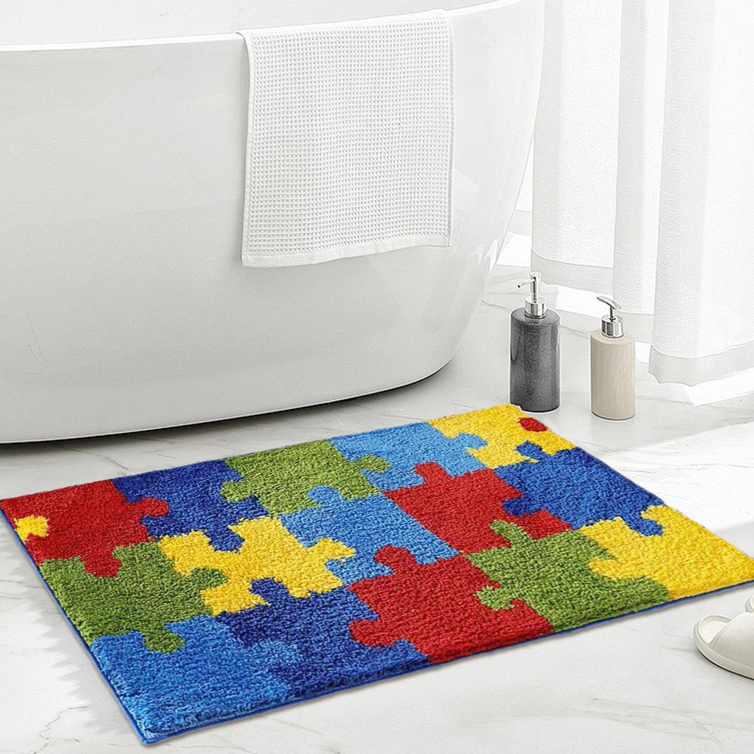Microfiber Bath Rug Absorbent Washable Floor Mat