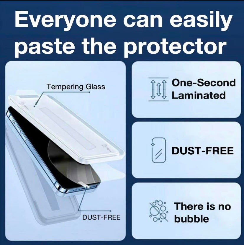 Screen Protector Matte Glass 2 Pack Anti Glare for Phone 15