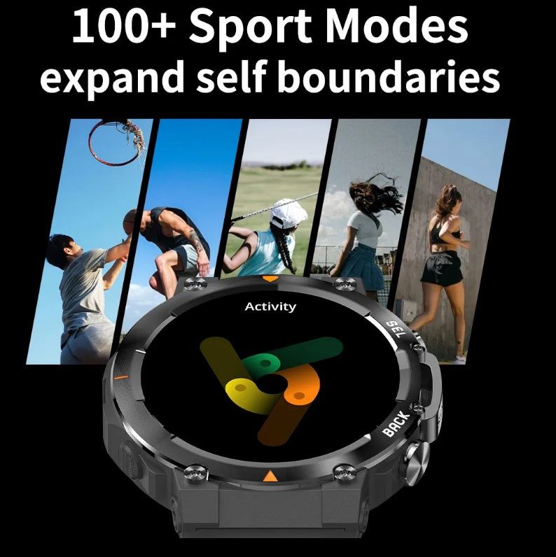 AMOLED Smart Watch For Men With Calls And Fitness Tracking