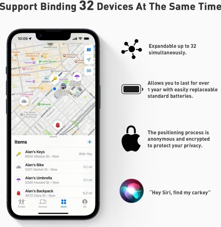 Wireless Bluetooth Tracker Necklace with Long Battery Life