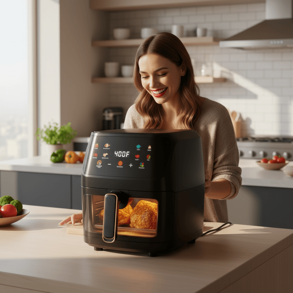 Air Fryer 7.5QT Digital Visible Window Low Fat Touch Control