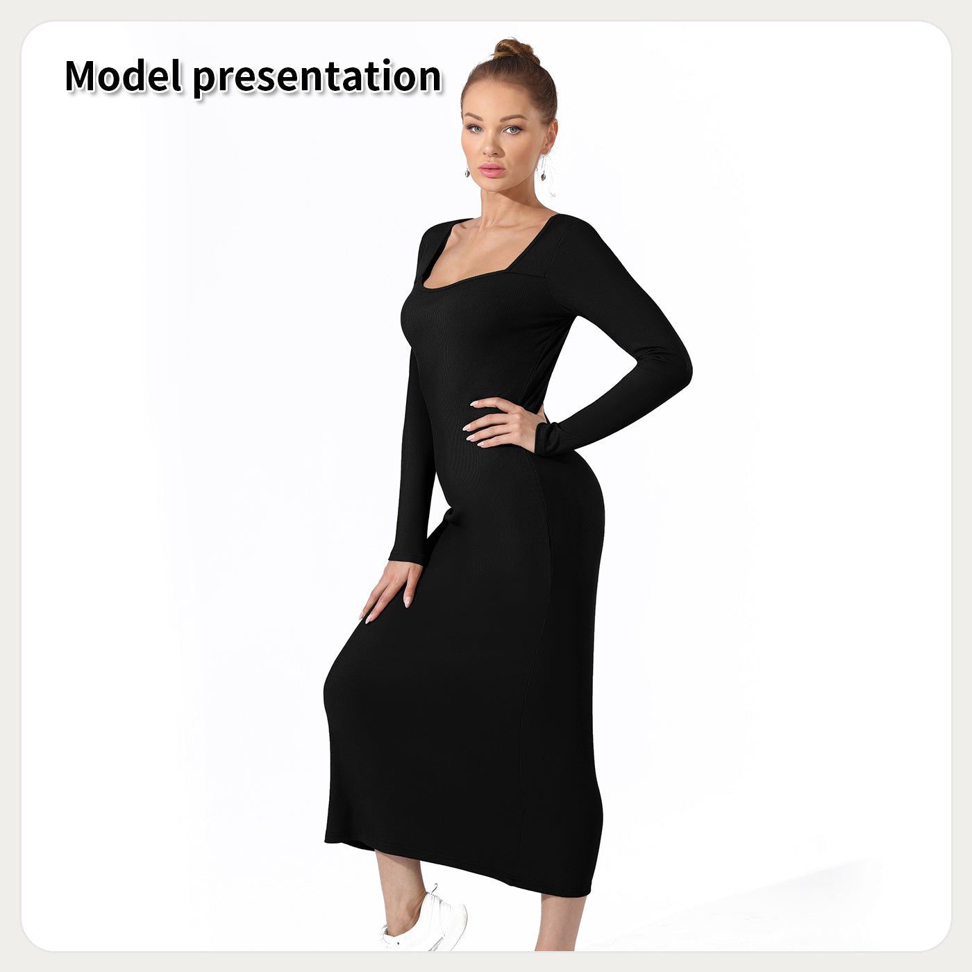 Women Casual Dress Solid Color Short Sleeve Elegant Fit