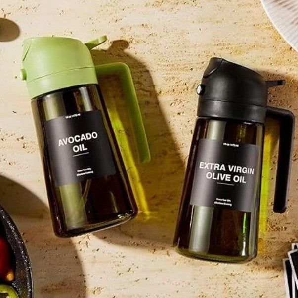 Light Shielding Oil Spray Bottle with Portable Glass Design