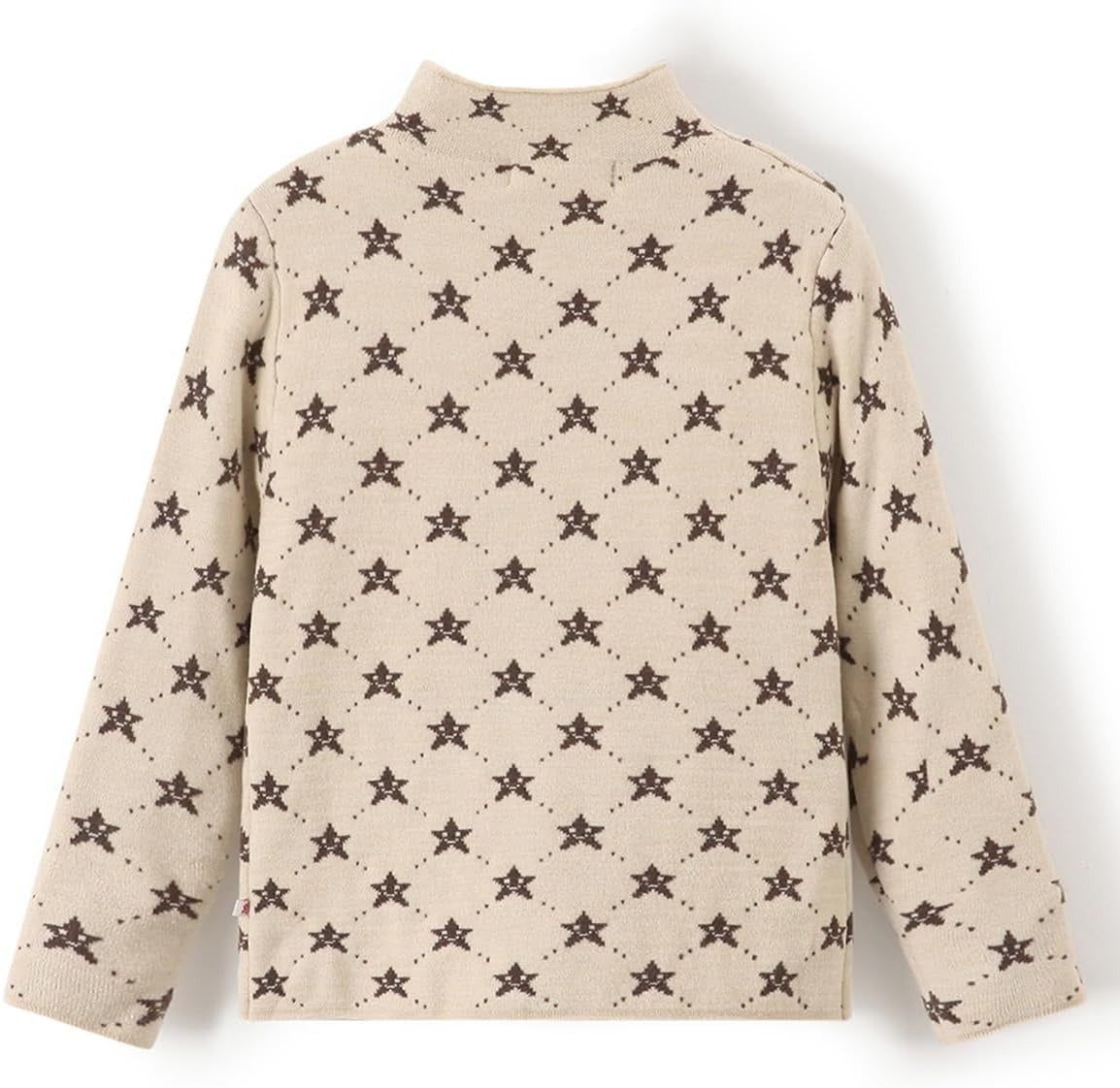 Kids Knit Turtleneck Sweater Soft Warm Unisex Pullover