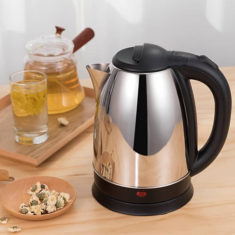Premium 304 Stainless Steel Electric Kettle – 110V Fast Boil with Auto Shut-Off, Food-Grade, US Plug, Ideal for Home, Coffee & Dorm Use